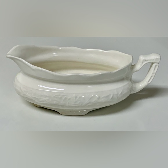 1920s Vintage Embossed White Mount Clemens VOGUE Gravy Boat - Picture 11 of 16